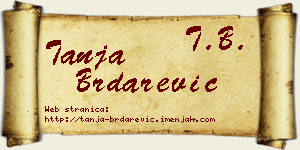 Tanja Brdarević vizit kartica